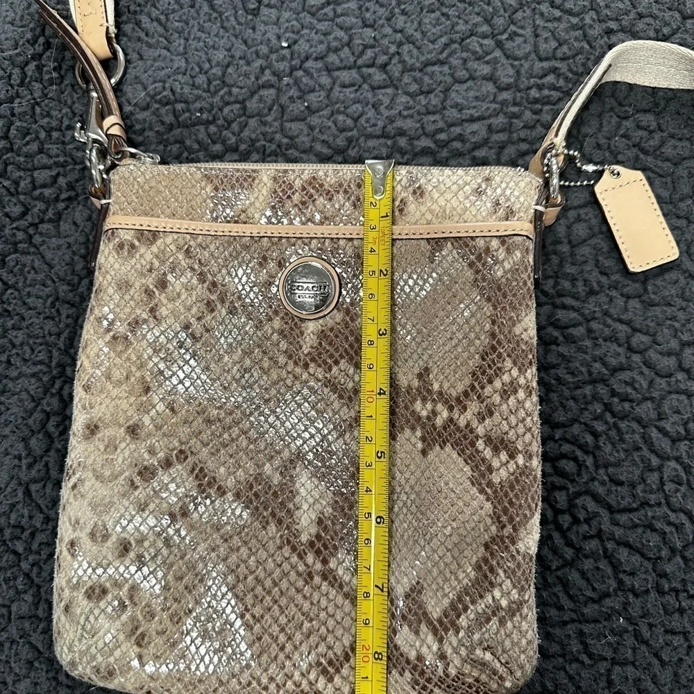 Coach Faux Snake Skin Crossbody Bag